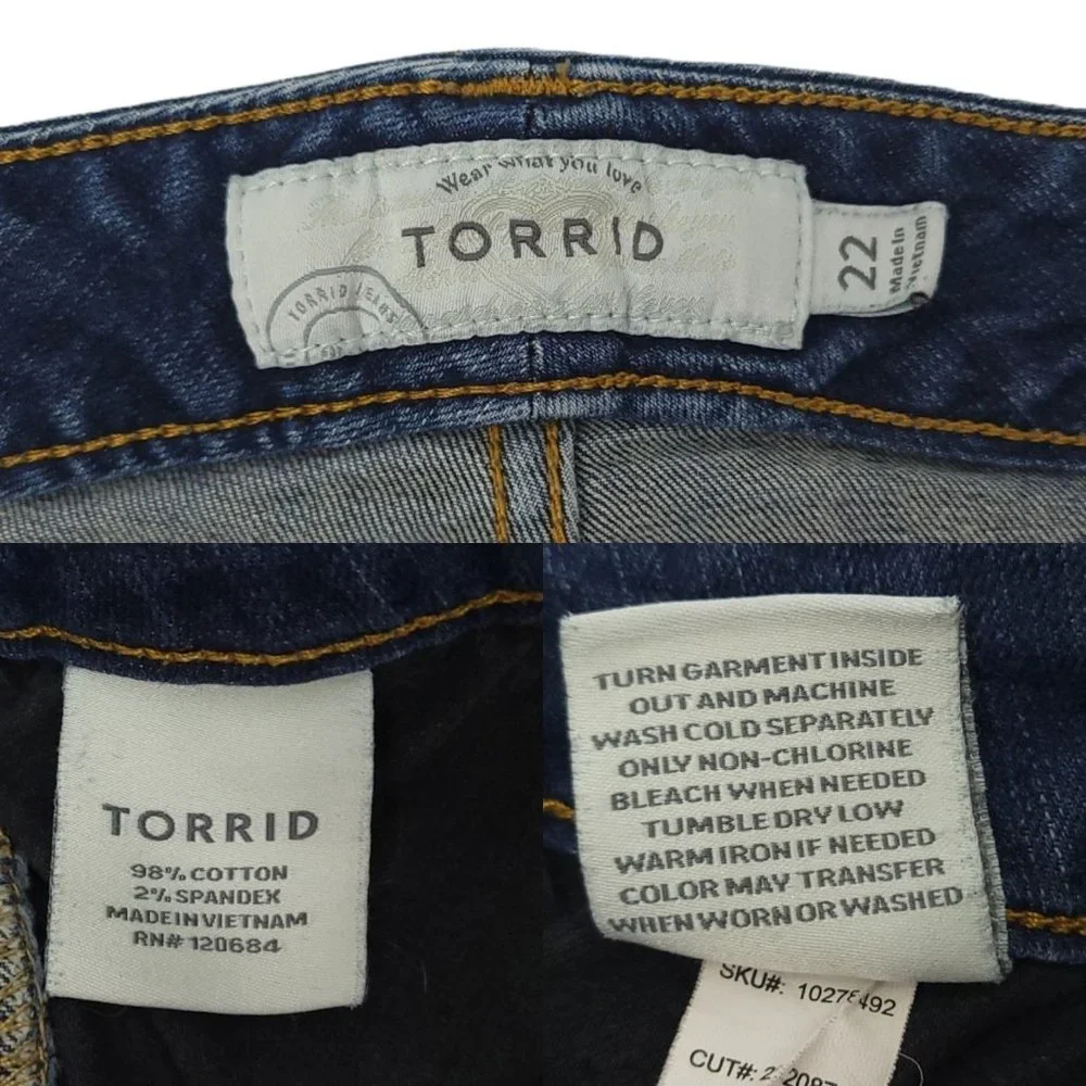 torrid denim cut